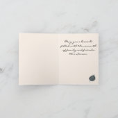 Custom, Paper Quilled Bouquet, Happy Thanksgiving シーズンカード (内部)