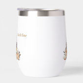 Custom Paris Eiffel Tower Beautiful Floral (右面)