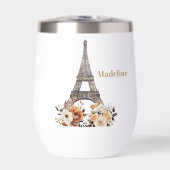 Custom Paris Eiffel Tower Beautiful Floral (正面)