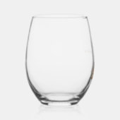 Custom Paris Eiffel Tower Beautiful Floral ステムなしワイングラス (右)