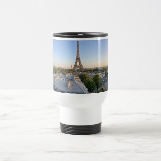 Custom  Paris panoramic skyline Travel  Mug トラベルマグ (中央)