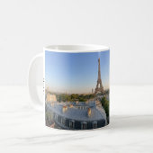 Custom Paris Panoramic Skyline View Eiffel Tower コーヒーマグカップ (正面左)