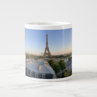 Custom Paris Panoramic Skyline View Eiffel Tower ジャンボコーヒーマグカップ
