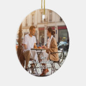 Custom Paris Travel Photo Christmas Tree セラミックオーナメント (右)