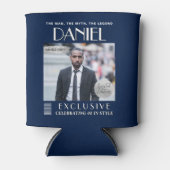 Custom Party Drink Cooler, Modern Magazine Cover 缶クーラー (正面)