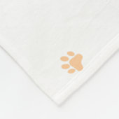 Custom Pastel Blue Poodle Silhouette Blanket Gift フリースブランケット (角)