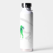 Custom Pastel Blue Shiba Inu Silhouette Bottle ウォーターボトル (左面)