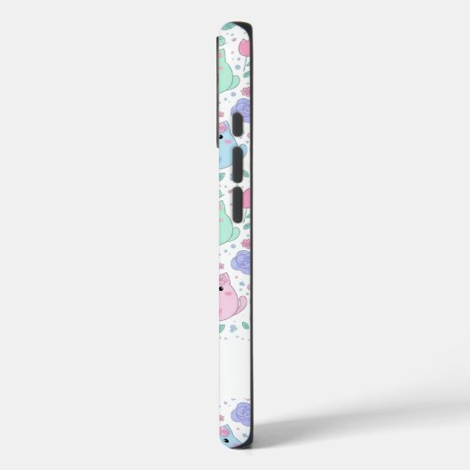 Custom Pastel Cat Pattern Phone Case  Case-Mate iPhoneケース (裏面 / 左)