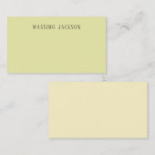 Custom pastel color personalized minimalist name エンクロージャーカード (正面/裏面)