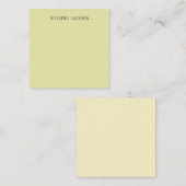 Custom pastel color personalized minimalist name ノートカード (正面/裏面)