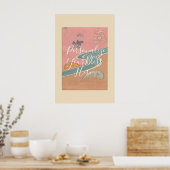 CUSTOM Pastel Gradient Pattern Art | Adachi Masato ポスター (キッチン)