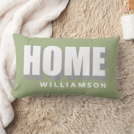 Custom Pastel Green White Home Minimalist Modern  ランバークッション