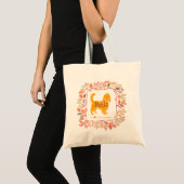Custom pastel orange cavalier tote bag Photo トートバッグ (正面(商品))