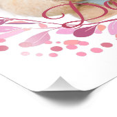 Custom Pastel Pink Photo Poster フォトプリント (角)