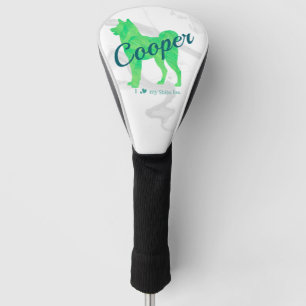 Custom Pastel Shiba Inu Silhouette Golf Cover ゴルフヘッドカバー