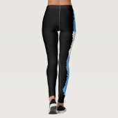 Custom Patriotic Leggings Argentina Flag Fan Gear レギンス (裏面)