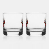 Custom patriotic Whiskey glass ウイスキーグラス (左)