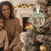 Custom Paw Prints Pet Photo Ornament with Name オーナメント