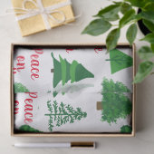 Custom Peace On Earth | Christmas Tree Pattern 薄葉紙 (ギフト)