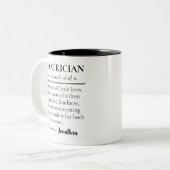 Custom Pediatrician Definition Mug Graduation Gift ツートーンマグカップ (正面左)