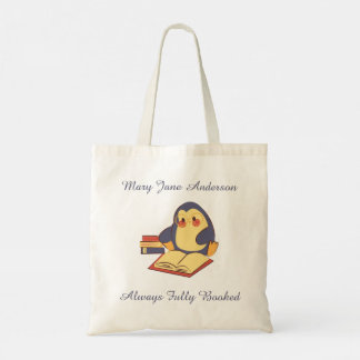 Custom Penguin Reading Tote Bag • Fully Booked トートバッグ