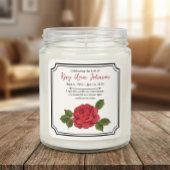 Custom Peony Remembrance Candle Sticker スクエアシール