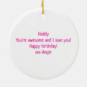 custom / personalised NEUROSPICY neurodiversity  セラミックオーナメント (裏面)