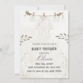 Custom Personalize Cute Baby Shower 招待状 (正面)