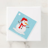 Custom Personalize Name Snowman Glitter  フェイバータグ (インサイチュ)