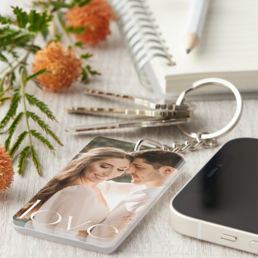 Custom Personalize Photo and Text   キーホルダー (正面右)