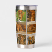 Custom personalized 16 photo collage template 保温保冷タンブラー (左面)