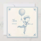 Custom personalized baby boy name  シーズンカード (正面)