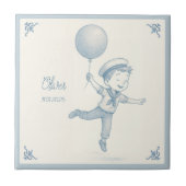 Custom personalized baby boy name  タイル (正面)