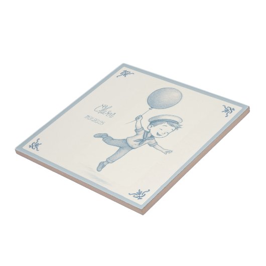 Custom personalized baby boy name  タイル (側面)