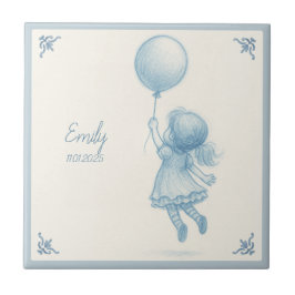 Custom personalized baby girl name  タイル