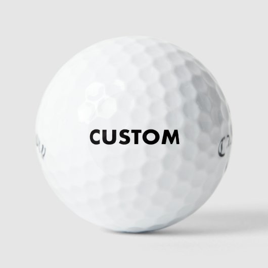 Custom Personalized Callaway Supersoft ゴルフボール (正面)