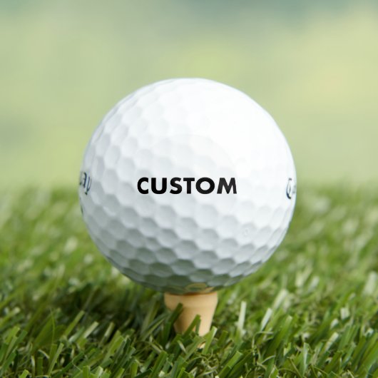Custom Personalized Callaway Supersoft ゴルフボール (インサイチュ 木)