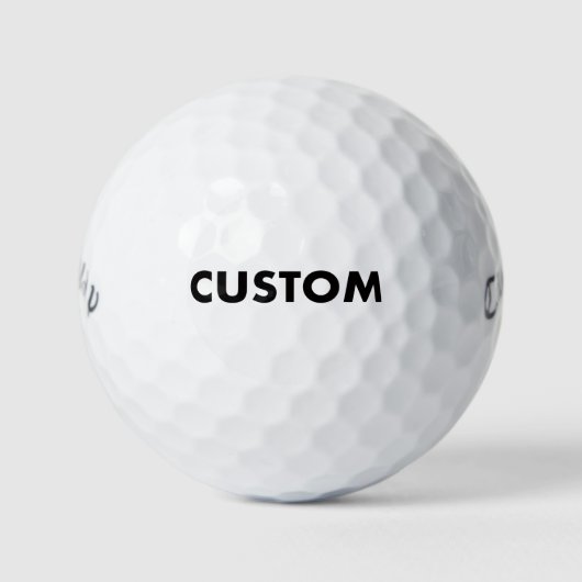 Custom Personalized Callaway Warbird ゴルフボール (正面)