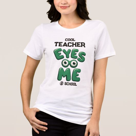 Custom Personalized Cute Teacher Gift トライブレンドＴシャツ (正面)