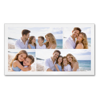 Custom Personalized Family Photo マグネット名刺