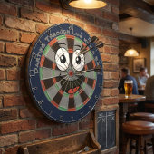 Custom Personalized Funny Smiling Face ダーツボード