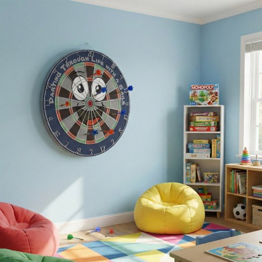 Custom Personalized Funny Smiling Face ダーツボード