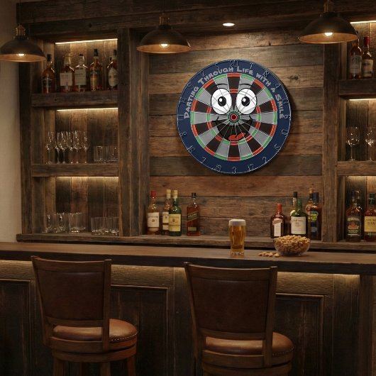 Custom Personalized Funny Smiling Face ダーツボード