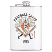Custom Personalized Global Baseball 2026 フラスク (正面)