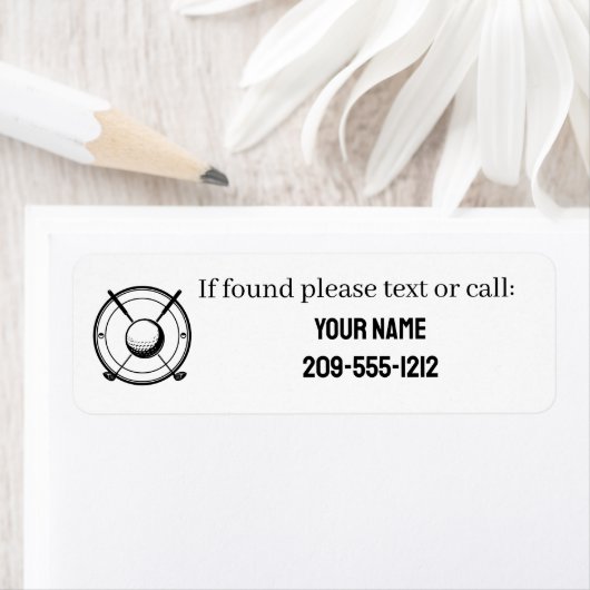 Custom Personalized Golf Club Name Labels Golfer ラベル (インサイチュ)