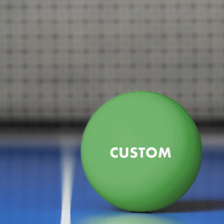 Custom Personalized GREEN Table Tennis 卓球ボール