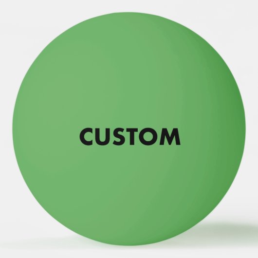 Custom Personalized GREEN Table Tennis 卓球ボール (裏面)