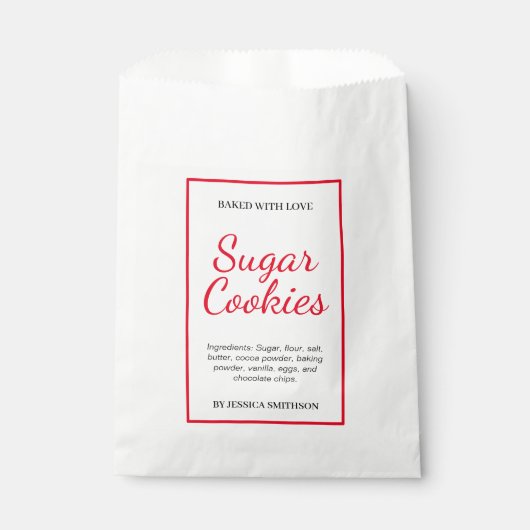 Custom Personalized Homemade label HM001_20sqv1 フェイバーバッグ (正面)
