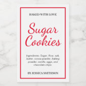 Custom Personalized Homemade label HM001_20sqv1 フードラベル (シングルラベル)