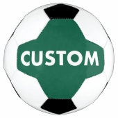 Custom Personalized HUNTER GREEN Football サッカーボール (正面)